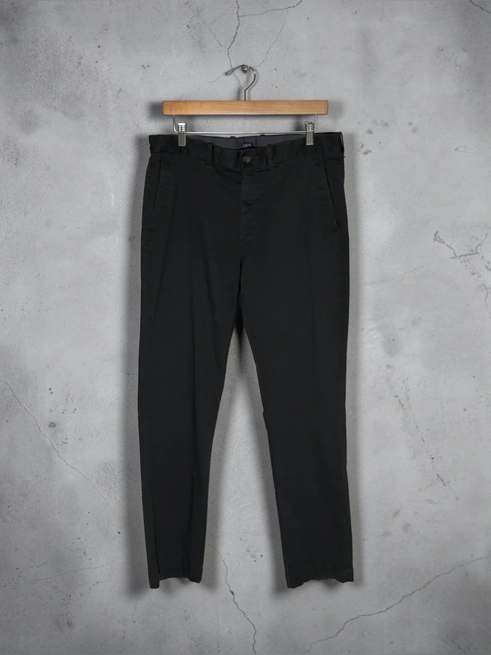 Men's J Crew Flex Chinos, Black, Straight Fit, Actual Size 33 X 30